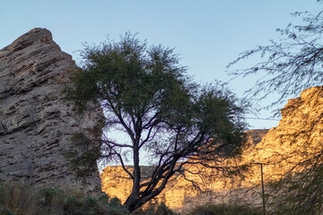 sunset in the mountains