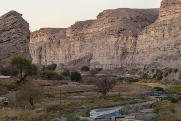 Lasana Valley at sunset, in the Atacama Desert