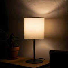 lamp on the table