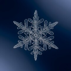 snowflake on blue background