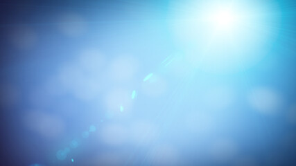 Abstract background with sparkling particles and bokeh light effects 3d render illustration