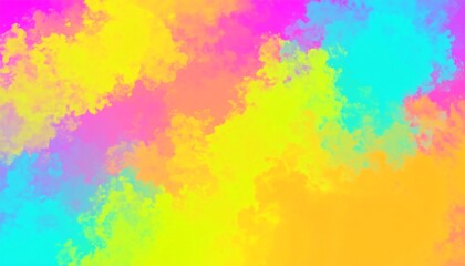 Fototapeta premium Colorful pop flowing cloud background.