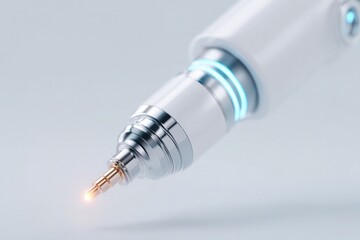 Precision tool showcases modern design with glowing elements and