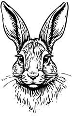 vector illustration of a rabbit