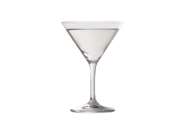 Elegantly crafted cosmopolitan cocktail served in a classic martini glass on a transparent backdrop, showcasing the drink's simplicity and allure in a sophisticated setting