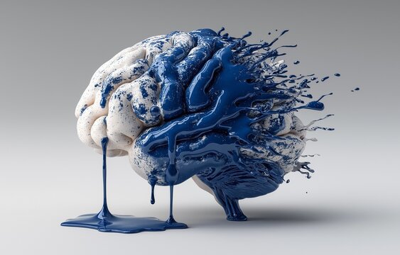 In neurology, psychology, or psychiatry, traumatic brain injury and neuroplasticity are symbolic of memory loss or neurological damage, like modelling clay that symbolises the mind-changing form.