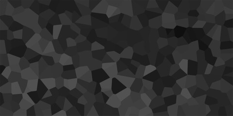 Fototapeta premium Beautiful gray and black crystallized black background. abstract light colorful stone tile pattern. modern wallpaper, trendy simple minimal geometric pastel background vector abstract mosaic backdrop.
