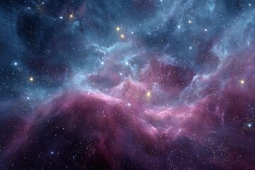 Fototapeta premium Colorful galaxy clouds with vibrant nebula details captured in high fidelity showcasing the beauty of the universe