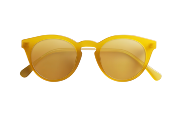 Bright yellow fashion sunglasses with stylish frame that add a pop of color to any outfit suitable for summer outings and casual gatherings during sunny days