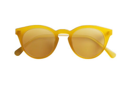 Bright yellow fashion sunglasses with stylish frame that add a pop of color to any outfit suitable for summer outings and casual gatherings during sunny days