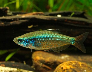 Close-up of a colorful fish in an aquarium (3)