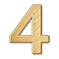 Obraz premium 3d number 4v