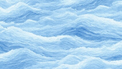 Obraz premium Abstract wavy pattern of light blue layers