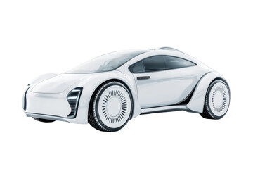 Electric car concept showcasing innovative design features and futuristic aesthetics in a clean, isolated environment