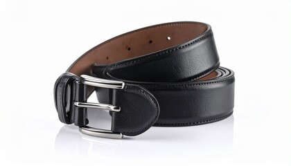 black leather belt