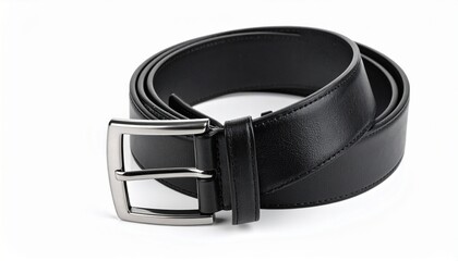 black leather belt