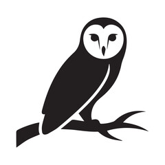 black and white cartoon bird