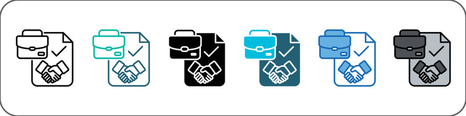 Fototapeta premium Job Icon Pack Multistyle Editable Stroke