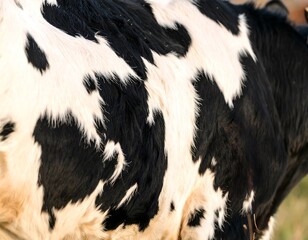 Close-up of a cow's spotted hide