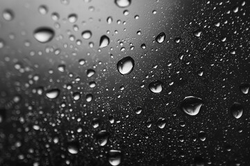 Close-up of raindrops on window glass