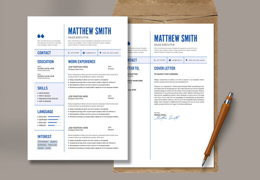 Professional Resume and Cover Letter Template