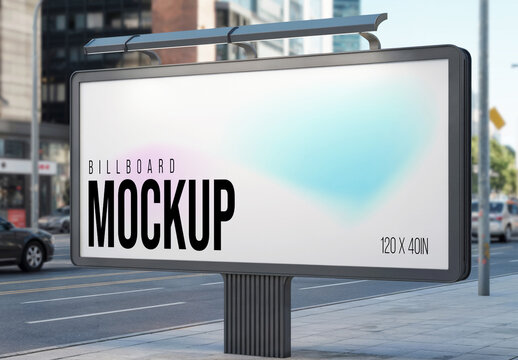 Urban Street Billboard Mockup