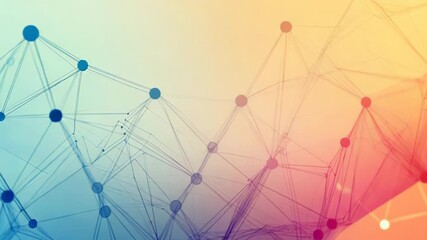 Network mesh connecting points representing global communication in digital space - Powered by Adobe