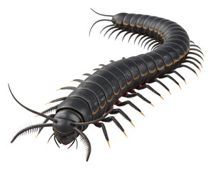Obraz premium halloween black centipede