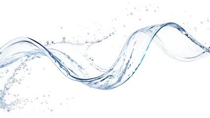 Dynamic liquid splash creates elegant fluid motion with refreshing water droplets and clean energy.