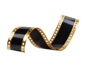 Golden film strip