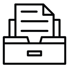 Folder with Documents Vector Icon