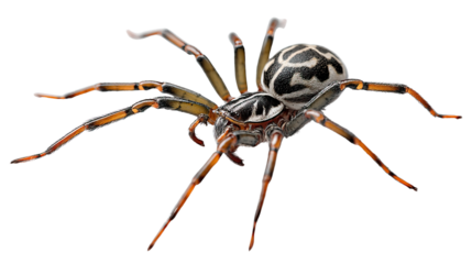 Spider macro shot: Intricate macro shot reveals stunning detail of a spider, showcasing its unique anatomy and striking patterns, and the fascinating world of arachnids