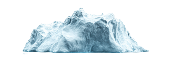 Blue icy peak representing environmental change
