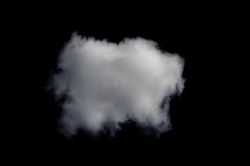 realistic white cloud fluffy, fog or mist or white smoke for overlay and design effect. isolated on black background.