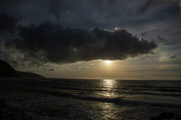 Fototapeta premium 夏の奄美大島の夕景。