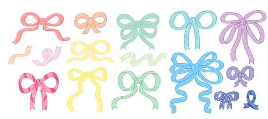 Christmas and Happy Holidays Ribbon design vector. Christmas tree, pine leaves, star, snowflake on navy blue background. Design for Season's Greeting, Christmas, cover.