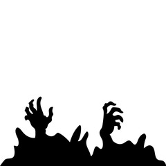Obraz premium Halloween Zombie Hands