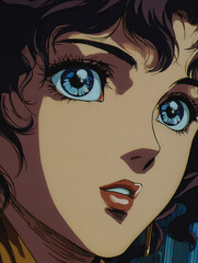 Illustrative Woman Face - Close Up
