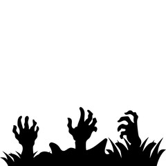 Obraz premium Halloween Zombie Hands