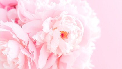 Close-up of delicate pink peonies (1)