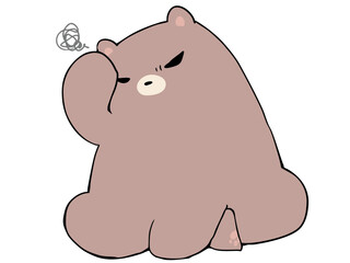 くま 悩む