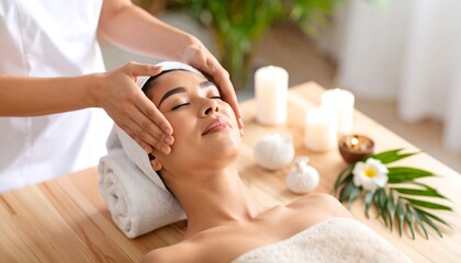 Woman receiving facial massage (1)