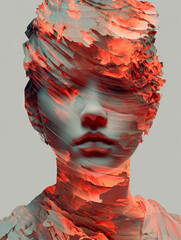 Illustrative Woman Face - Close Up
