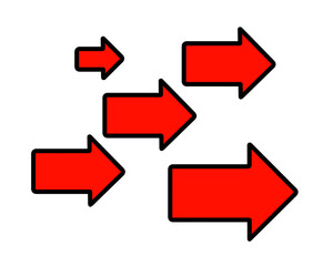 矢印ひとそろい　透過