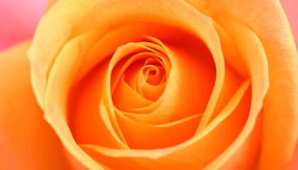Close-up of a vibrant orange rose