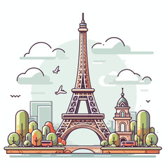 Obraz premium The beautiful Eiffel Tower