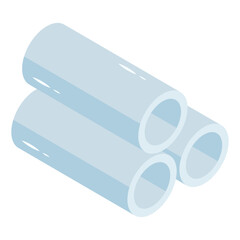 Modern design icon of plumbing pipes