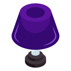 A modern design icon of table lamp