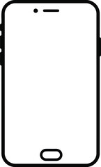 Modern smartphone outline icon