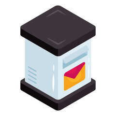 Trendy vector design of letterbox